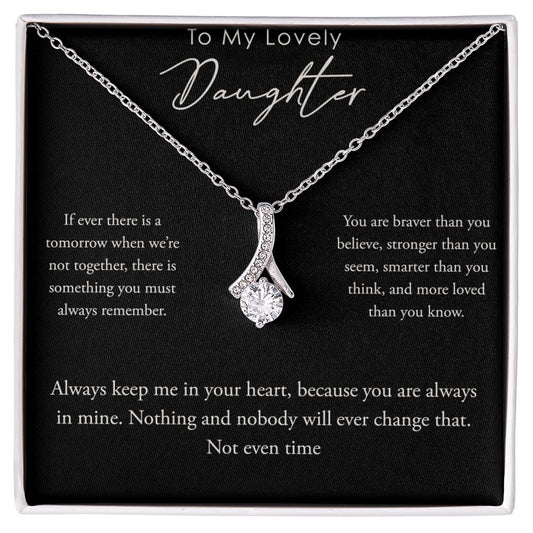 To My Lovely Daughter- Alluring Beauty Necklace
