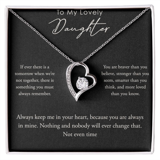 To My Lovely Daughter- Forever Love Necklace
