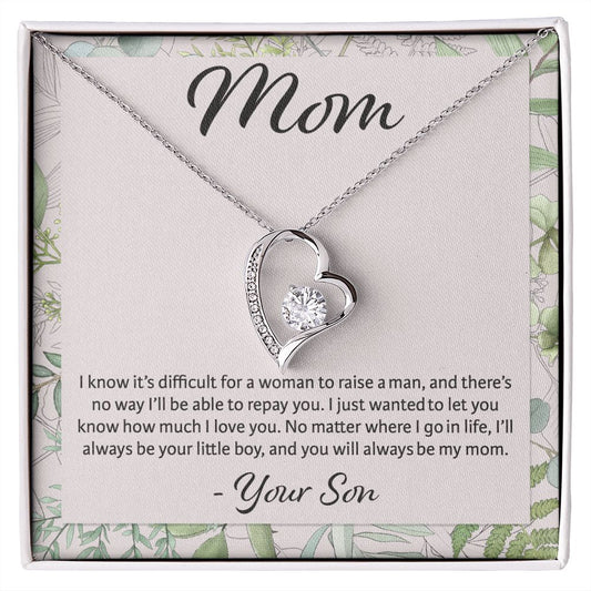 To Mom, Your Son-Forever Love Necklace